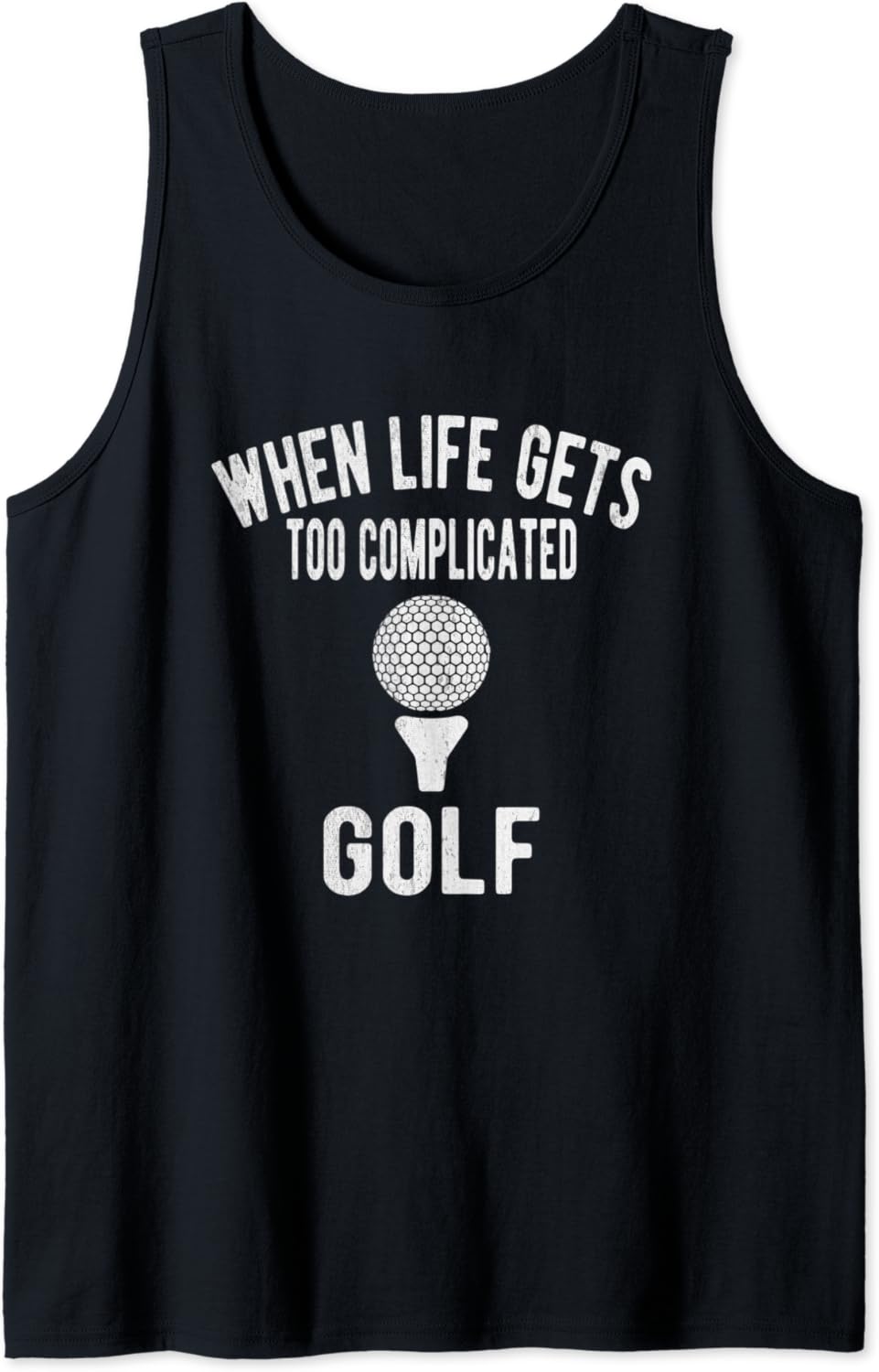 Unique Funny Golfing Themed Tank Top Amazon.co.uk Fashion